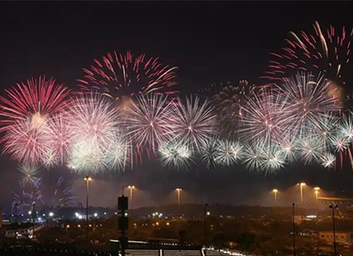枣庄焰火晚会